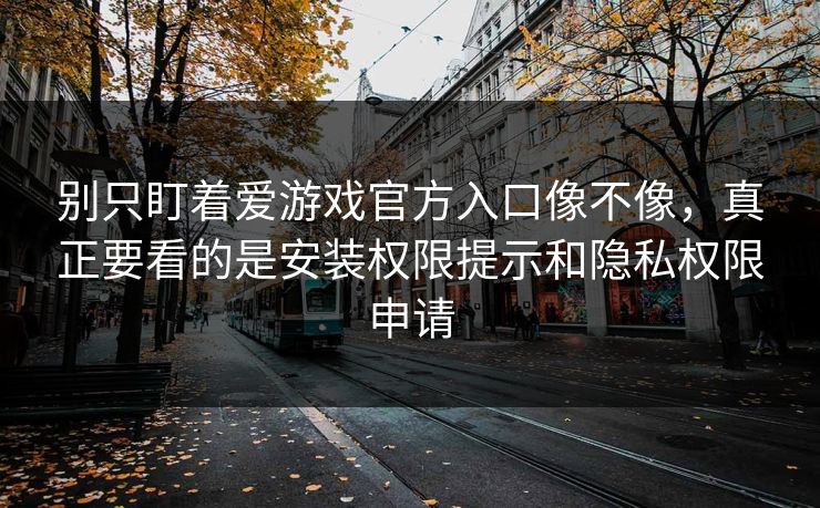别只盯着爱游戏官方入口像不像，真正要看的是安装权限提示和隐私权限申请